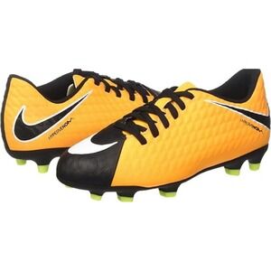 Nike Kids Jr‎ Hypervenom Phelon III FG Soccer Cleats Black 852595-801 Size 5Y